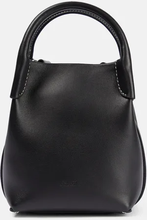Loro Piana Bale Small leather bucket bag