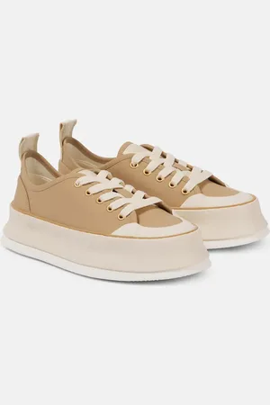 Max Mara Leather platform sneakers