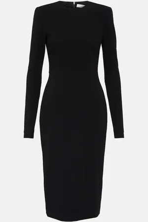 Victoria Beckham Wool crepe midi dress
