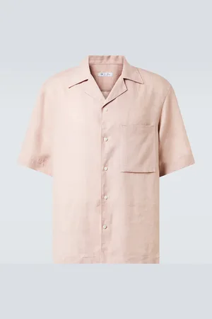Loro Piana Federico linen bowling shirt