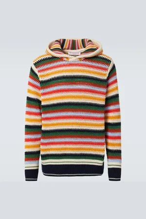 Orlebar Brown Striped cotton hoodie