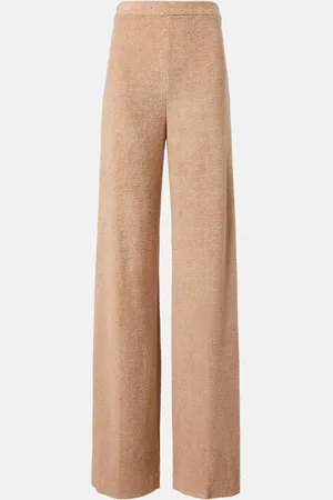 Loro Piana Linen and cotton terry wide-leg pants