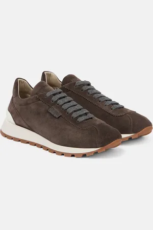 Brunello Cucinelli Monili suede sneakers