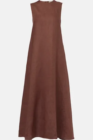 ASCENO Tallin linen maxi dress