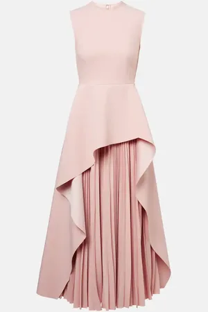 Solace Severny pleated layered midi dress