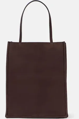 The Row To Go Small suede tote bag