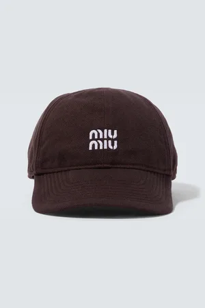 Miu Miu Logo denim baseball cap