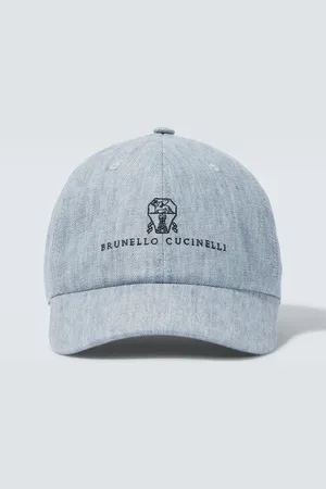 Brunello Cucinelli Logo linen baseball cap