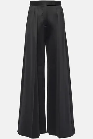 Max Mara Zinnia pleated jersey wide-leg pants