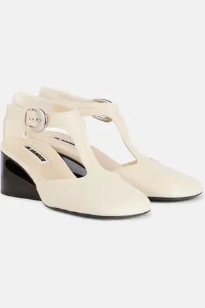 Jil Sander Leather Mary Jane pumps