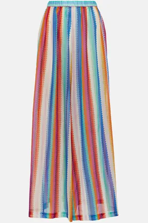 Missoni Striped cotton and silk wide-leg pants