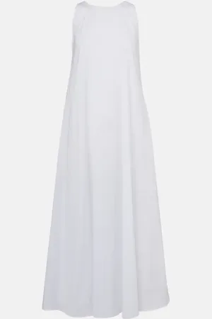 Max Mara Romea cotton-blend poplin maxi dress