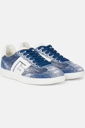 Balmain Swan denim sneakers