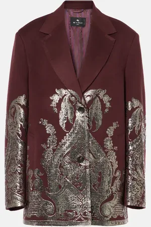 Etro Embellished wool and cashmere coat