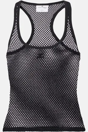 Courrèges Scuba cotton mesh tank top