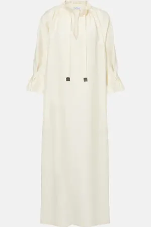 Max Mara Jene linen and silk-blend maxi dress