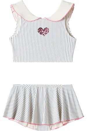Konges Sløjd Gina striped embellished bikini