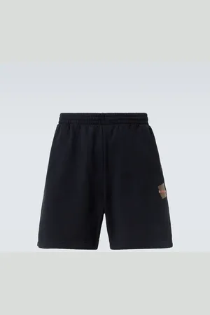 Balenciaga Logo cotton fleece shorts