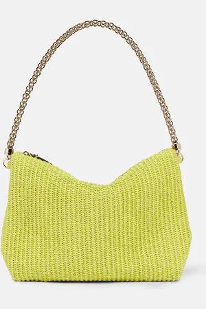 Jimmy Choo Callie raffia shoulder bag