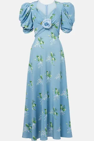 RODARTE Floral silk cocktail dress