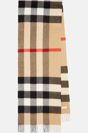 Burberry Check cashmere scarf