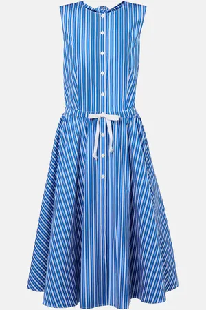 Patou Striped cotton shirt dress