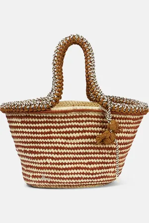 ALÉMAIS Dee Dee Large raffia tote bag