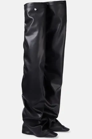 The Attico Robin faux leather over-the-knee boots