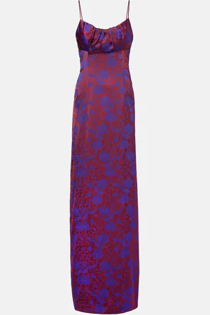 DRIES VAN NOTEN Dirios floral jacquard maxi dress