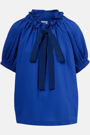 Patou Bow-detail cotton jersey top