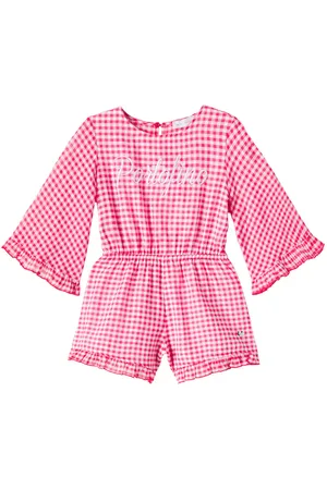 MONNALISA Portofino vichy mussola playsuit