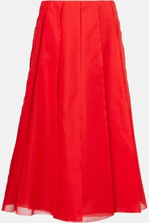 Altuzarra Silk organza midi skirt