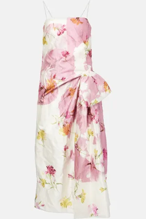 Erdem Floral gathered midi dress