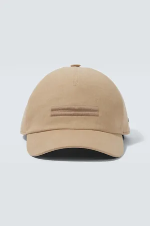 Ermenegildo Zegna Embroidered linen baseball cap