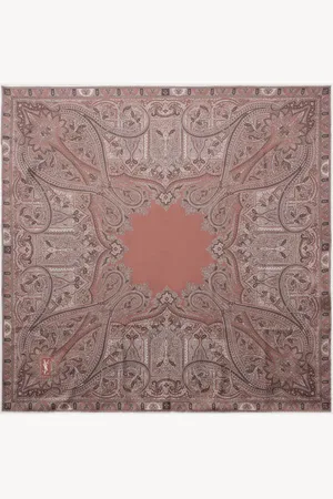 Saint Laurent Paisley silk twill scarf