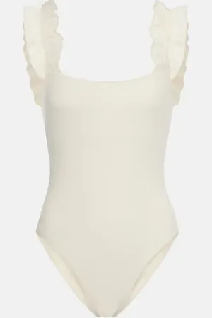 Karla Colletto Willow ruffled swimsuit