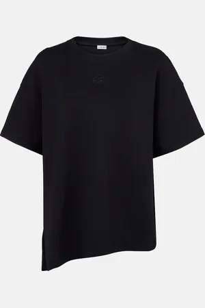 Loewe Asymmetric cotton-blend T-shirt