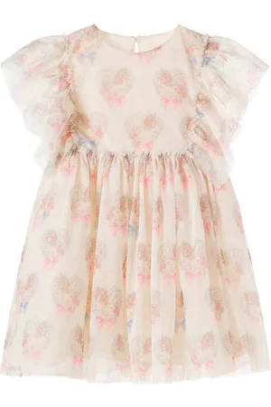 Konges Sløjd Ada ruffled floral tulle dress