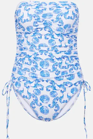 Melissa Odabash Sydney ruched printed swimsuit