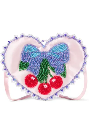 Konges Sløjd Heart beaded crossbody bag