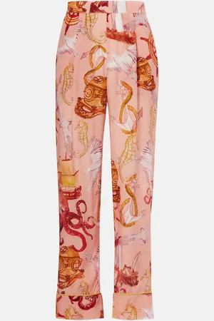 Farm Rio Nautical Wonder printed straight pants