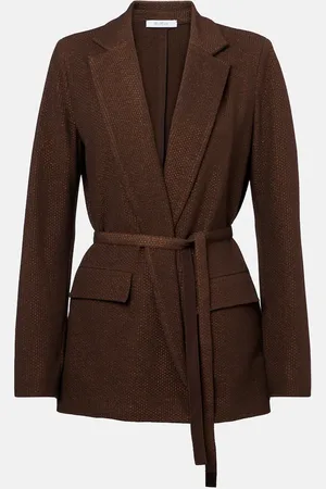 Max Mara Uberta cotton-blend jacquard jersey blazer