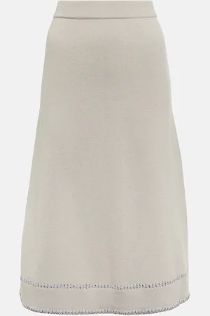 Lisa Yang Adele cashmere midi skirt