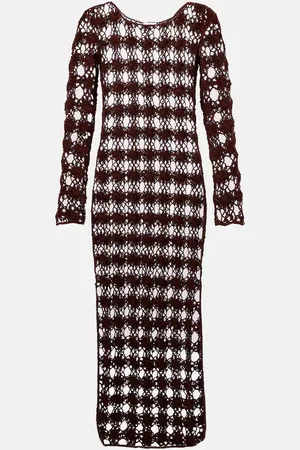 ANNA KOSTUROVA Crochet cotton beach dress