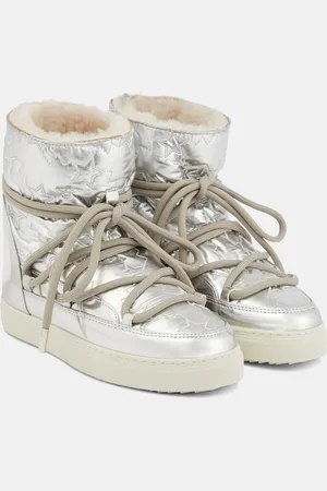 INUIKII Sneaker Star Wedge metallic snow boots