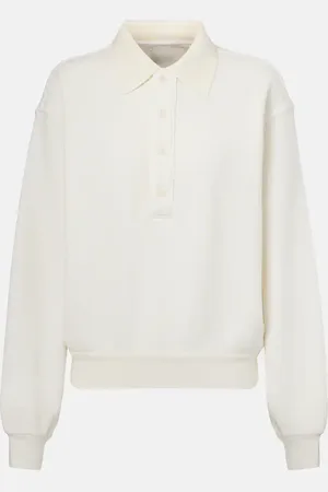 Citizens of Humanity Remi cotton-blend fleece polo sweatshirt