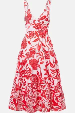 POUPETTE ST BARTH Coco floral cotton midi dress