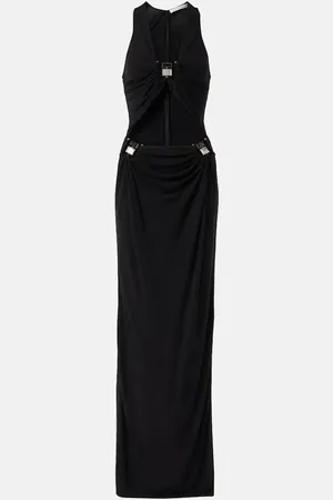 CHRISTOPHER ESBER Duo Bezel Quartz jersey maxi dress