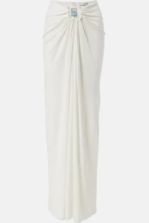CHRISTOPHER ESBER Duo Bezel embellished jersey maxi skirt