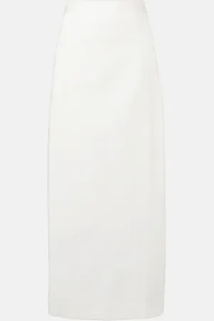 Adriana Degreas Cotton-blend maxi skirt